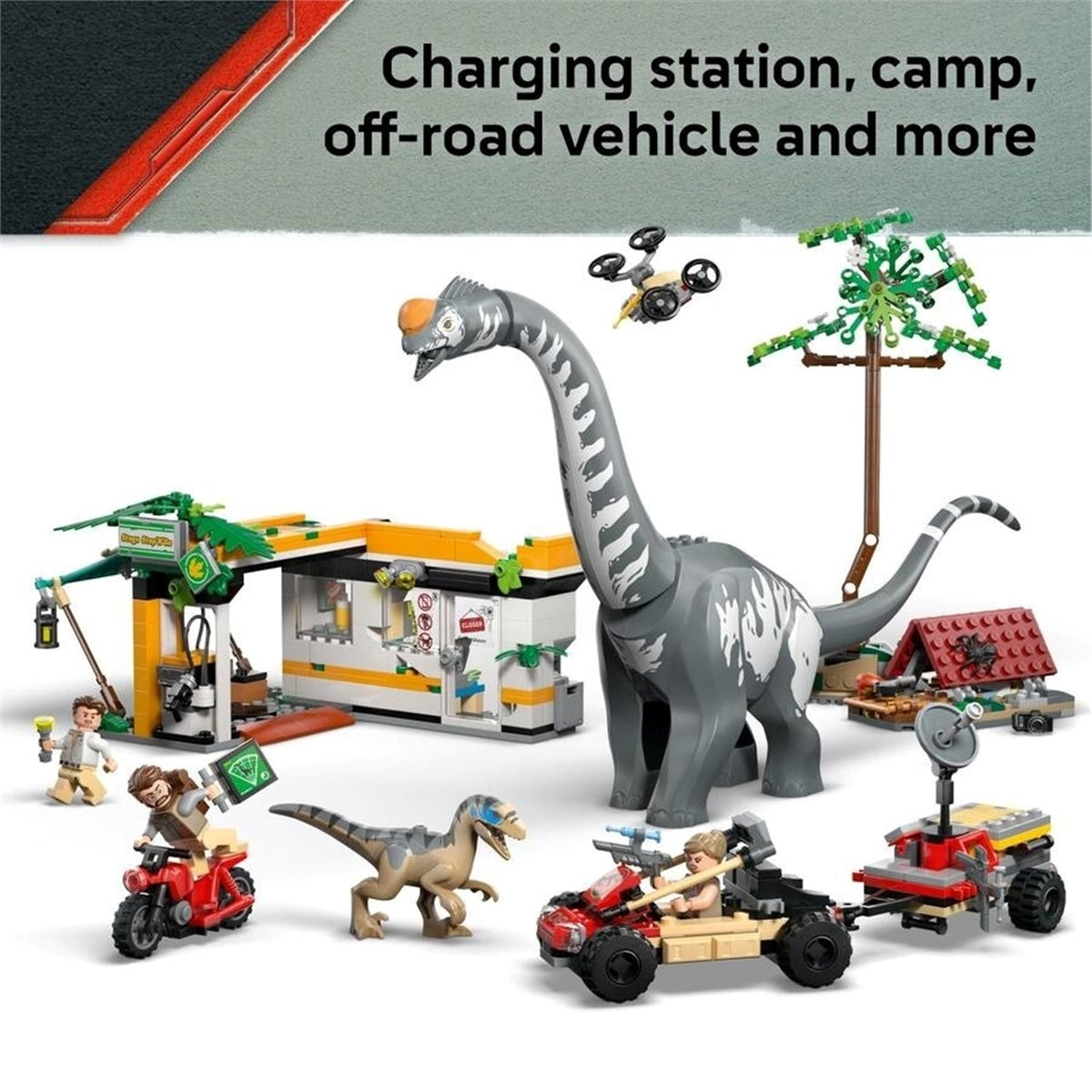 LEGO - Jurassic World Raptor & Titanosaurus Tracking Mission 76973 (Refurbished - Excellent)