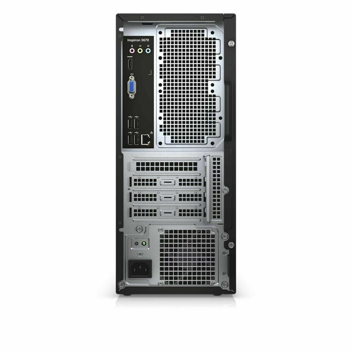 Dell Inspiron 3671 Tower (8GB, 256GB SSD, i5-9400 2.9GHz) Win11H, Black (Refurbished - Very Good)