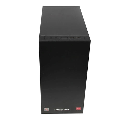 PowerSpec B734 Tower (8GB, 256GB SSD, Ryzen 7 5700G 3.80GHz) Win11P, Black (Refurbished - Very Good)