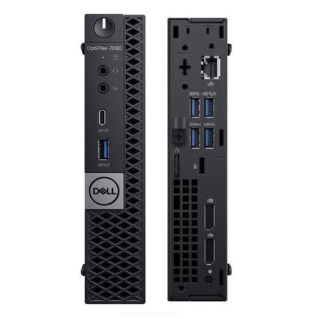Dell Optiplex 7060 MicroTower 32GB 256GB SSD Core™ i5-8600T 2.3GHz WIN11P, Black (Refurbished - Fair)