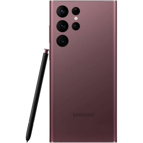 SAMSUNG Galaxy S22 Ultra 5G, 256GB, Burgundy - Unlocked (Refurbished - Excellent)
