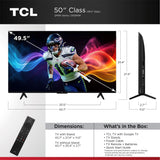 TCL - 50" Class QM5K Series 4K UHD HDR QD-Mini LED Smart TV with Google TV (2025) (Refurbished - Excellent)