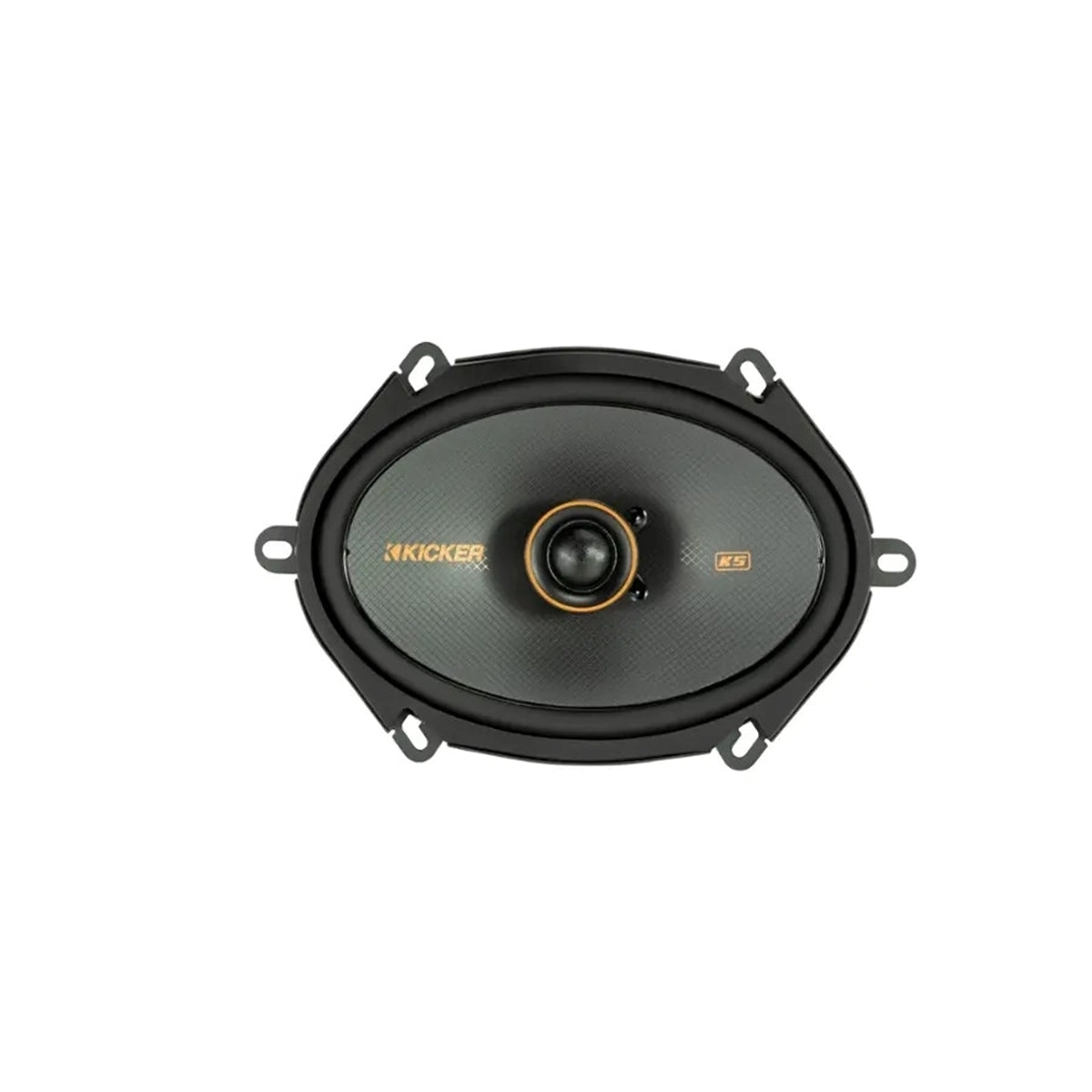 KICKER - KS Series 6" x 8" 2-Way Car Speakers with Polypropylene Cones (Pair) - Black (New, Open Box)