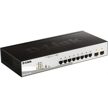 D-Link DGS-1210-10P 10-Port Gigabit Smart Managed PoE Switch (8x PoE + 2x SFP) (New)