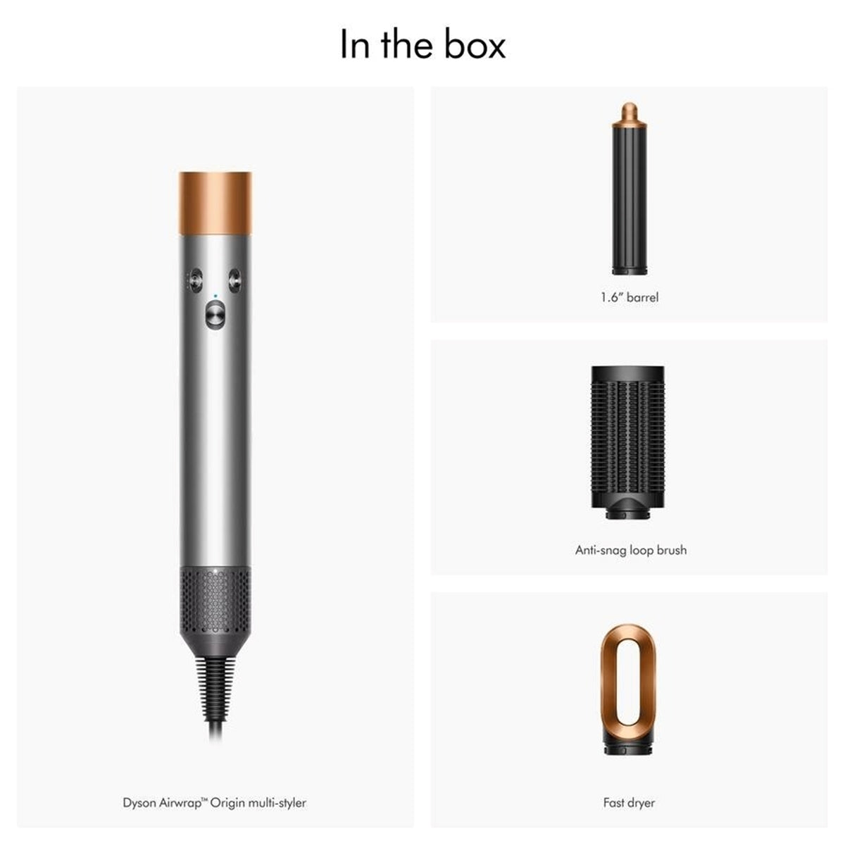 Dyson - Airwrap Origin Multi-Styler & Dryer - Nickel/Copper (Refurbished - Excellent)