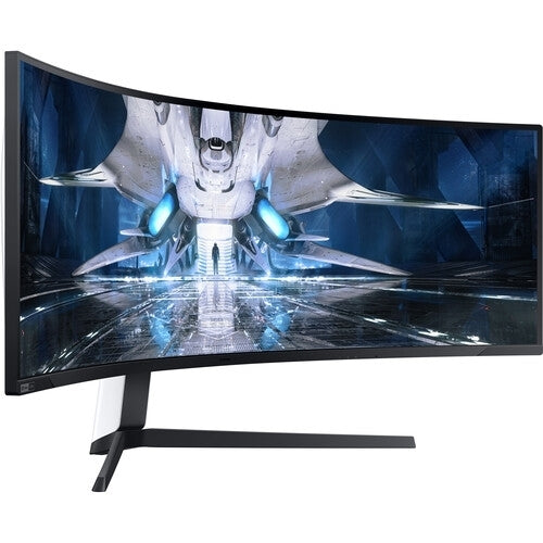 Samsung - Odyssey 49” 1000R Curved Dual QHD FreeSync & G-Sync Gaming Monitor - Black (Refurbished - Excellent)