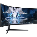 Samsung - Odyssey 49” 1000R Curved Dual QHD FreeSync & G-Sync Gaming Monitor - Black (Refurbished - Excellent)