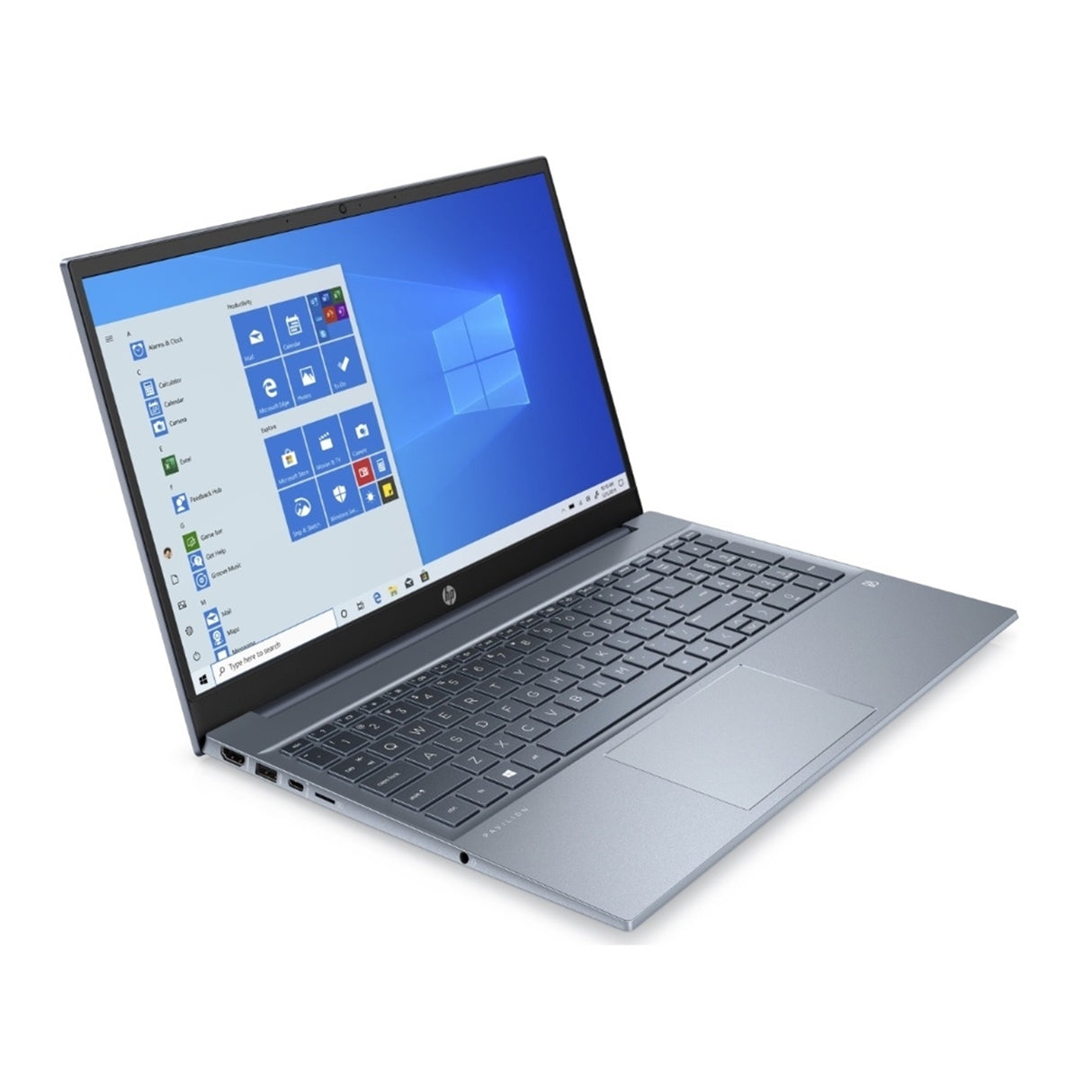 HP Pavilion 15-EH0090WM 15.6" 8GB 512GB SSD AMD Ryzen 5 4500U X6 2.3GHz Win11H, Horizon Blue (Refurbished - Fair)