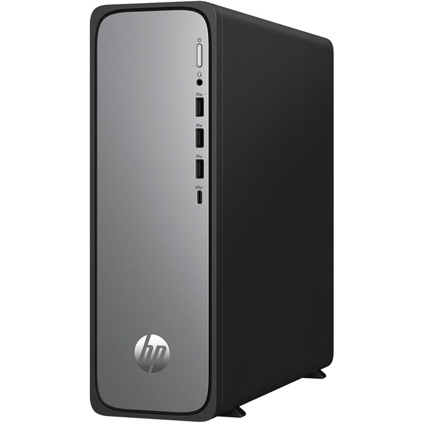 HP Slimline S03-0034 (8GB, 256GB SSD, i3-13100 4.5GHz) Win11P, Meteor Silver (Refurbished - Excellent)