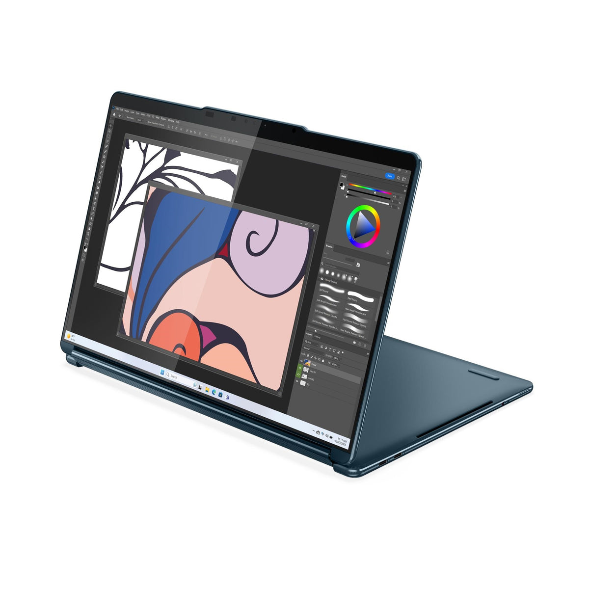 Lenovo Yoga Book 9 13IMU9 13.3" 16GB 1TB SSD Core™ Ultra 7 155U 1.7GHz WIN11H, Tidal Teal (Refurbished - Fair)