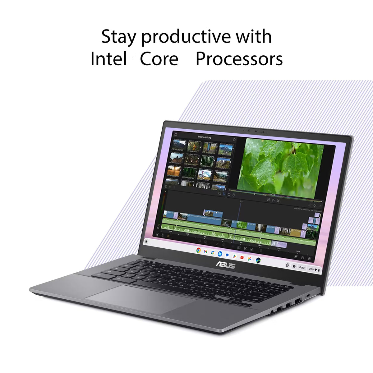 Asus Chromebook Plus CX34 CX3402CV 14" 16GB 512GB SSD Core™ 7 150U 1.8GHz ChromeOS, Storm Gray (Refurbished - Fair)