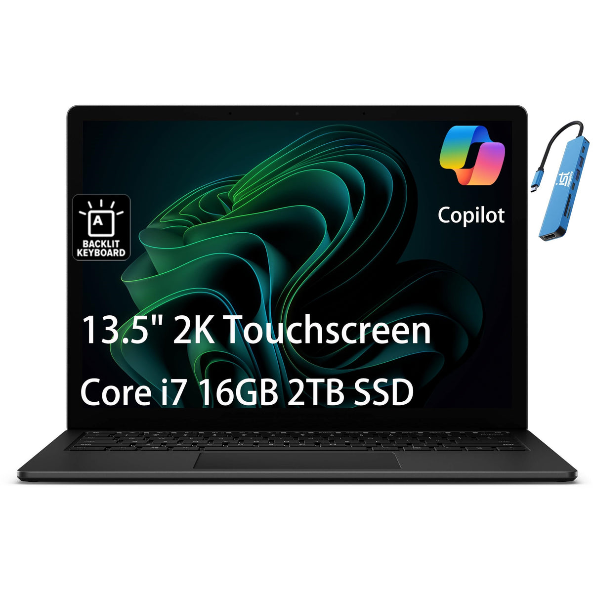 Microsoft Surface Laptop 5 13.5" 16GB 256GB SSD Core™ i7-1265U 1.8GHz WIN11P, Matte Black (Refurbished - Fair)