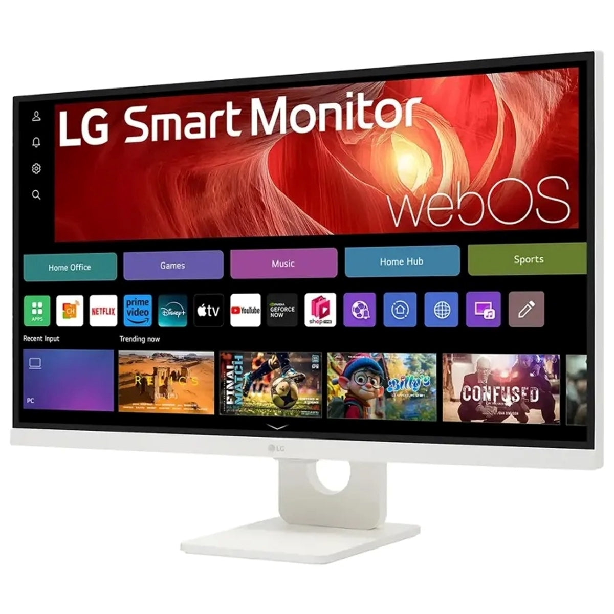 LG - 27" IPS UHD 60Hz 5ms Smart Monitor with HDR10 (HDMI, USB-C) - White (New, Open Box)