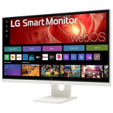 LG - 27" IPS UHD 60Hz 5ms Smart Monitor with HDR10 (HDMI, USB-C) - White (New, Open Box)