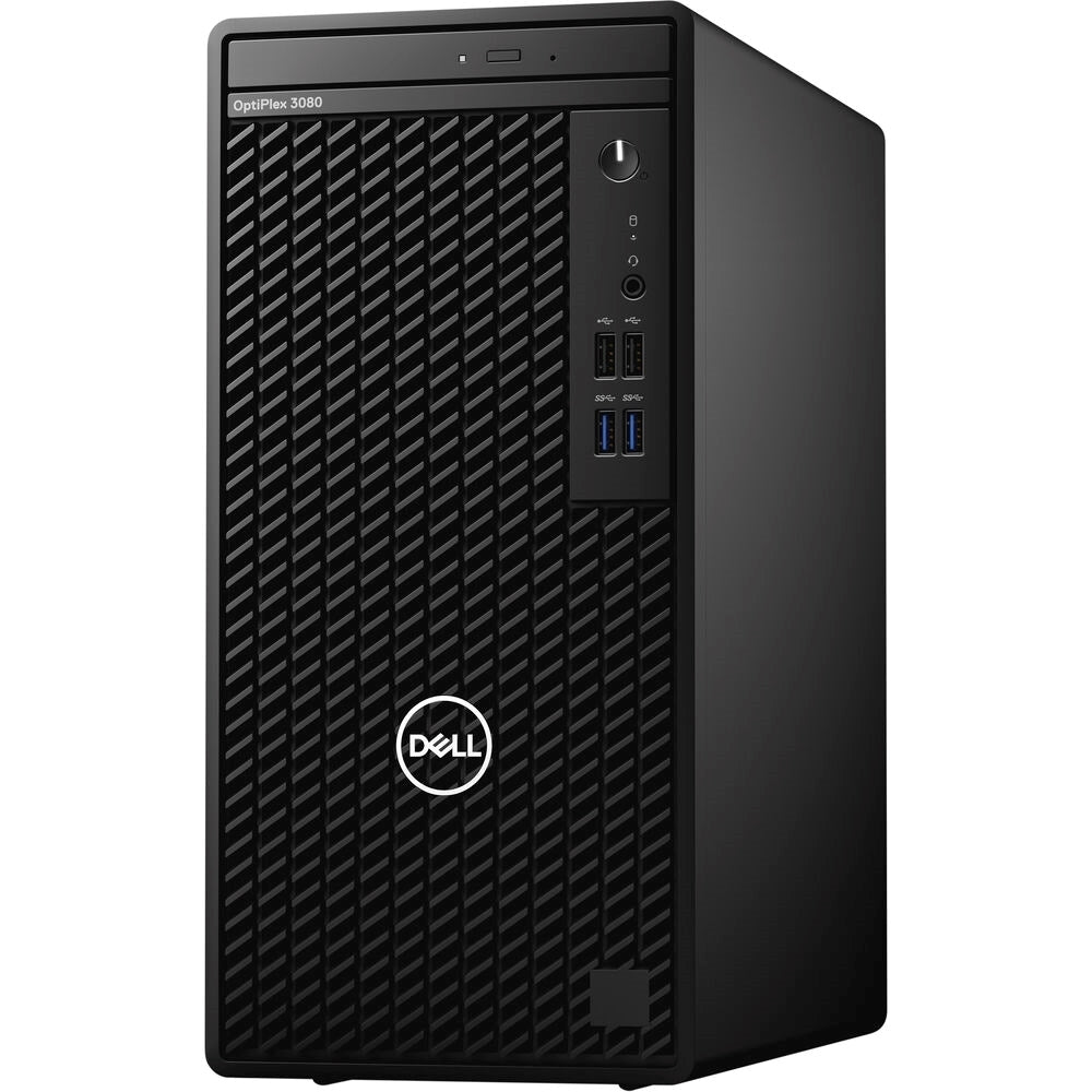 Dell Optiplex 3080 Tower (16GB, 512GB SSD, i5-10505 3.2GHz) Win11P, Black (Refurbished - Fair)