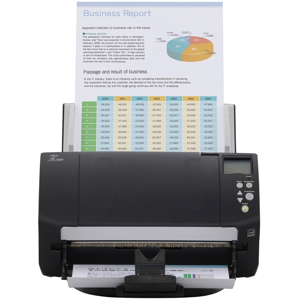 Fujitsu - Fi 7160 Document Scanner - Black/White (Refurbished - Very Good)