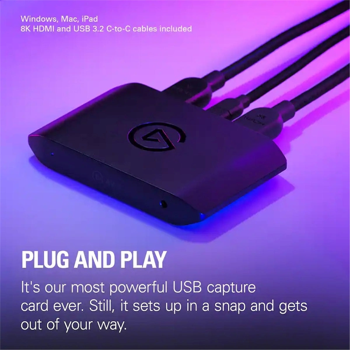 Elgato - 4K X 4K144 HDR10 External Capture Card with HDMI 2.1 (New)