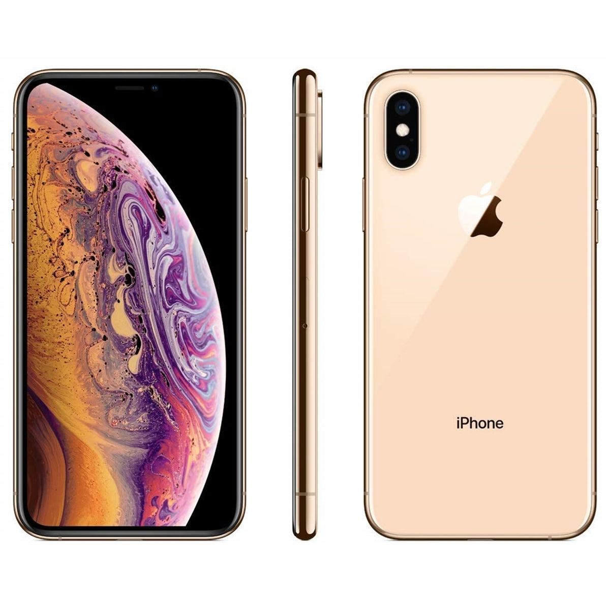 Apple iPhone XS 64GB 5.8" 4G LTE Unlocked, Gold (Refurbished - Premium)
