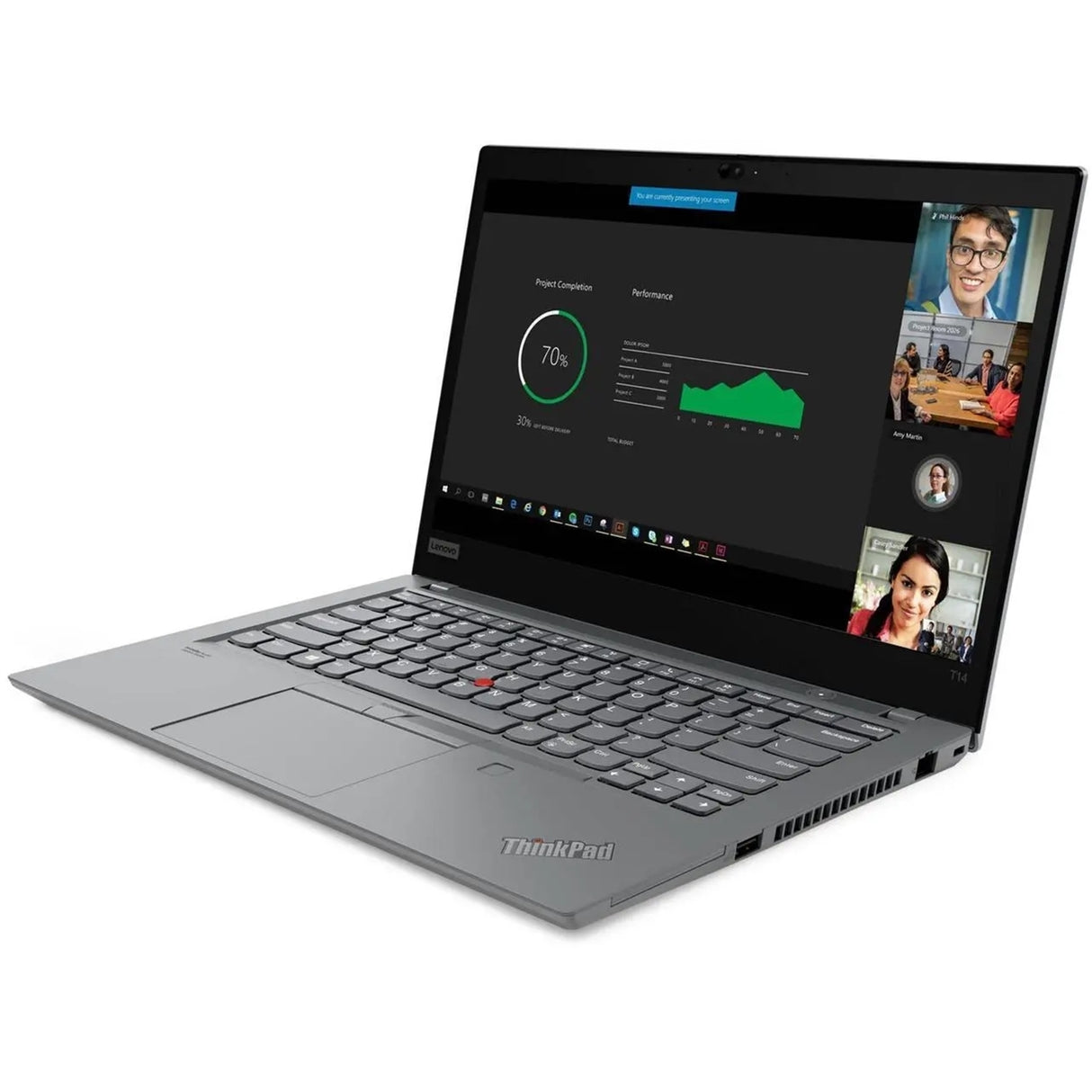 Lenovo Thinkpad T14 Gen 2 14" 16GB 512GB SSD AMD Ryzen™ 7 Pro 5850U 1.9GHz WIN11P, Storm Gray (Refurbished - Premium)