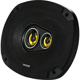 KICKER - CS Series 6" x 9" 3-Way Car Speakers with Polypropylene Cones (Pair) - Yellow/Black (New, Open Box)