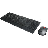 Lenovo Professional Wireless Keyboard and Mouse Combo, 2.4 GHz USB Wireless Receiver, Black (New)