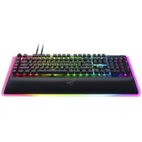 Razer BlackWidow V4 Pro Mechanical Gaming Keyboard - Full Size - Green Clicky Switches - Black (New)