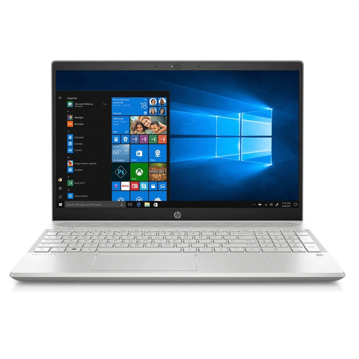 HP Pavilion 15-CS0057OD 15.6" 12GB 256GB SSD Intel Core i5-8250U X4 1.6GHz WIN11H, Natural Silver (Refurbished - Fair)