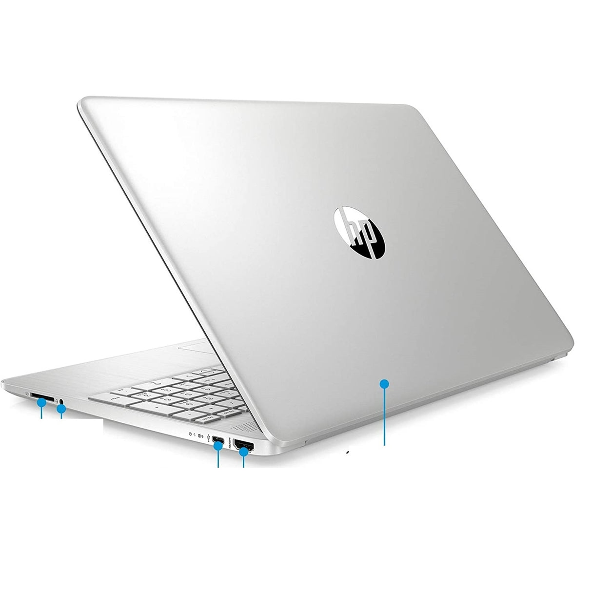 HP 15-DY1086NR 15.6" 8GB 512GB SSD Intel Core™ i5-1035G1 1.0GHz Win11H, Natural Silver (Refurbished - Very Good)
