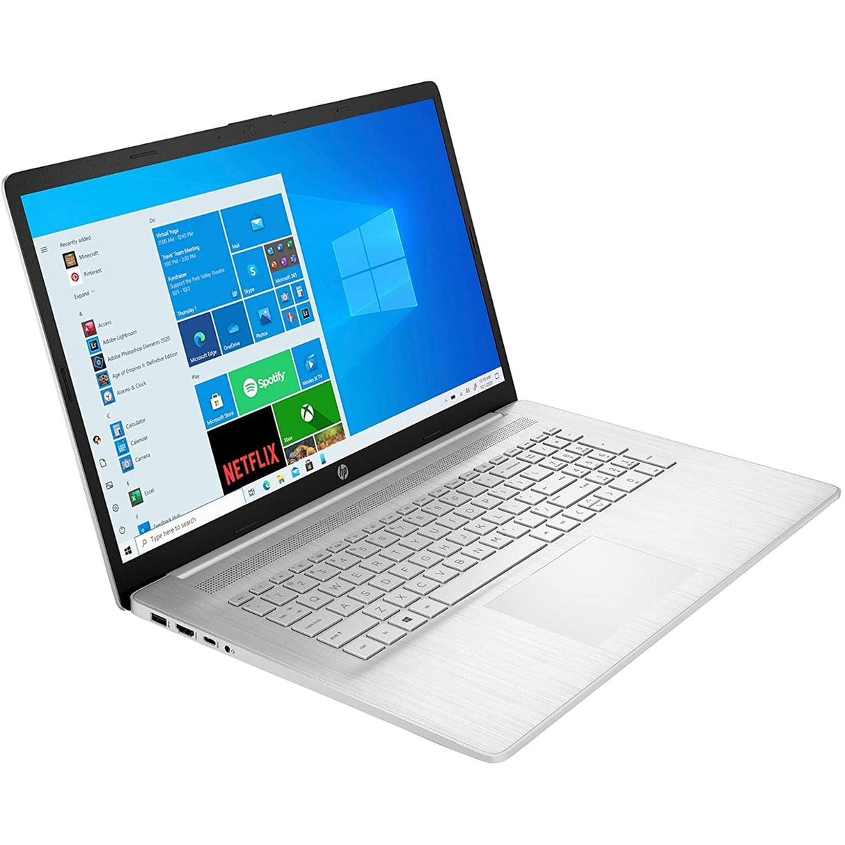 HP 17T-CN000 17.3" 16GB 256GB SSD Core™ i7-1165G7 1.2GHz WIN11H, Natural Silver (Refurbished - Excellent)