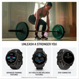 Garmin fēnix 8 Smart Watch (GPS) 47mm Carbon Gray, Titanium Case with Black/Pebble Gray (Refurbished - Excellent)