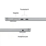 Apple MacBook Air (15-inch, M4, 2025) 15.3" 16GB 256GB SSD Apple M4 4.4GHz macOS, Silver (Certified Refurbished)
