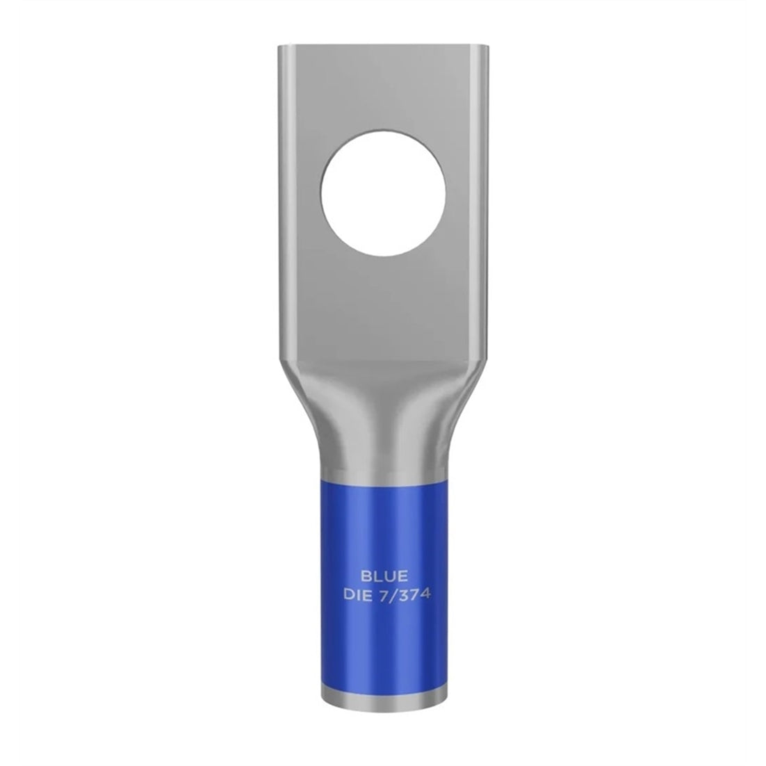 Burndy YA6CLBOX 6 AWG 1/4" Stud Copper Compression Lug Terminal Blue (50-Pack) (New)