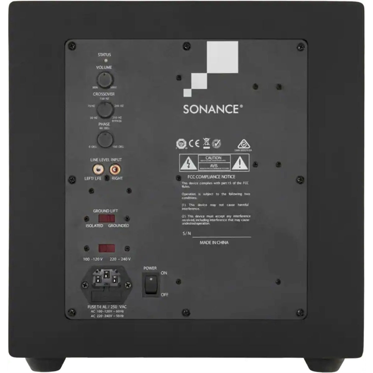 Sonance - MS10SUB - Mag Series 10" 275W Powered Cabinet Subwoofer (Each) - Black (New, Open Box)