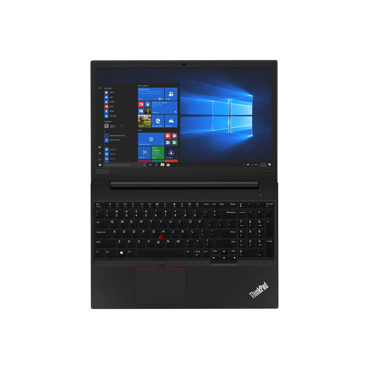 Lenovo ThinkPad E590 15.6" 16GB 512GB SSD Core™ i7-8565U 1.8GHz WIN11P, Black (Refurbished - Fair)