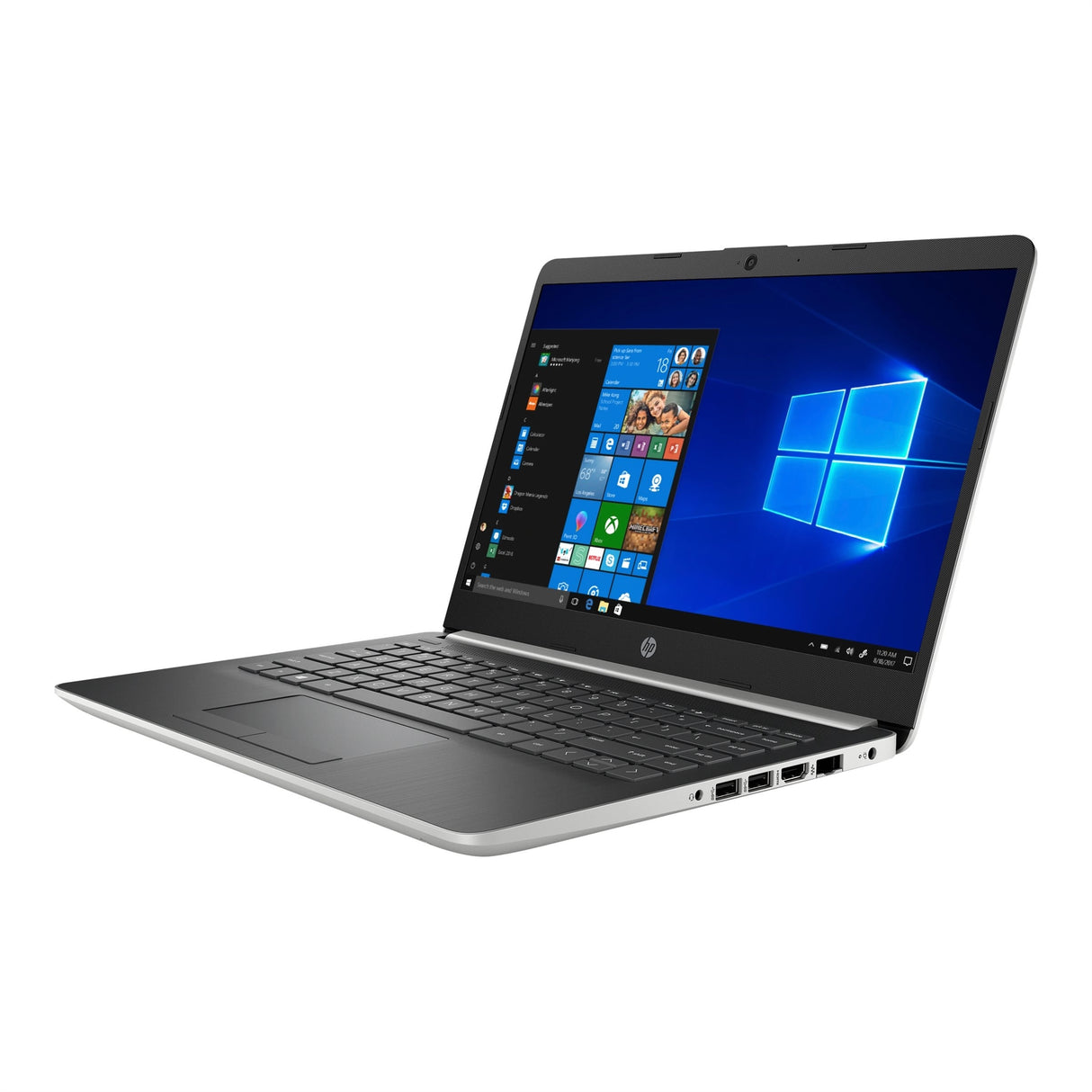 HP 14-CF1020OD 14" 8GB 256GB SSD Intel Core i3-8145U X2 2.1GHz Win11H, Silver (Refurbished - Fair)