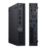 Dell Optiplex 3070 MicroTower 16GB 256GB SSD Core™ i3-9100T 3.1GHz WIN11P, BLACK (Refurbished - Fair)