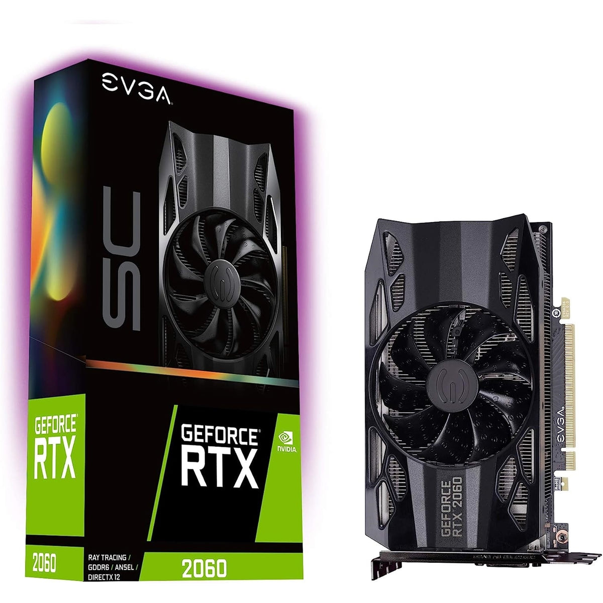 EVGA GeForce RTX 2060 SC 6GB GDDR6 Graphics Card (Refurbished - Excellent)