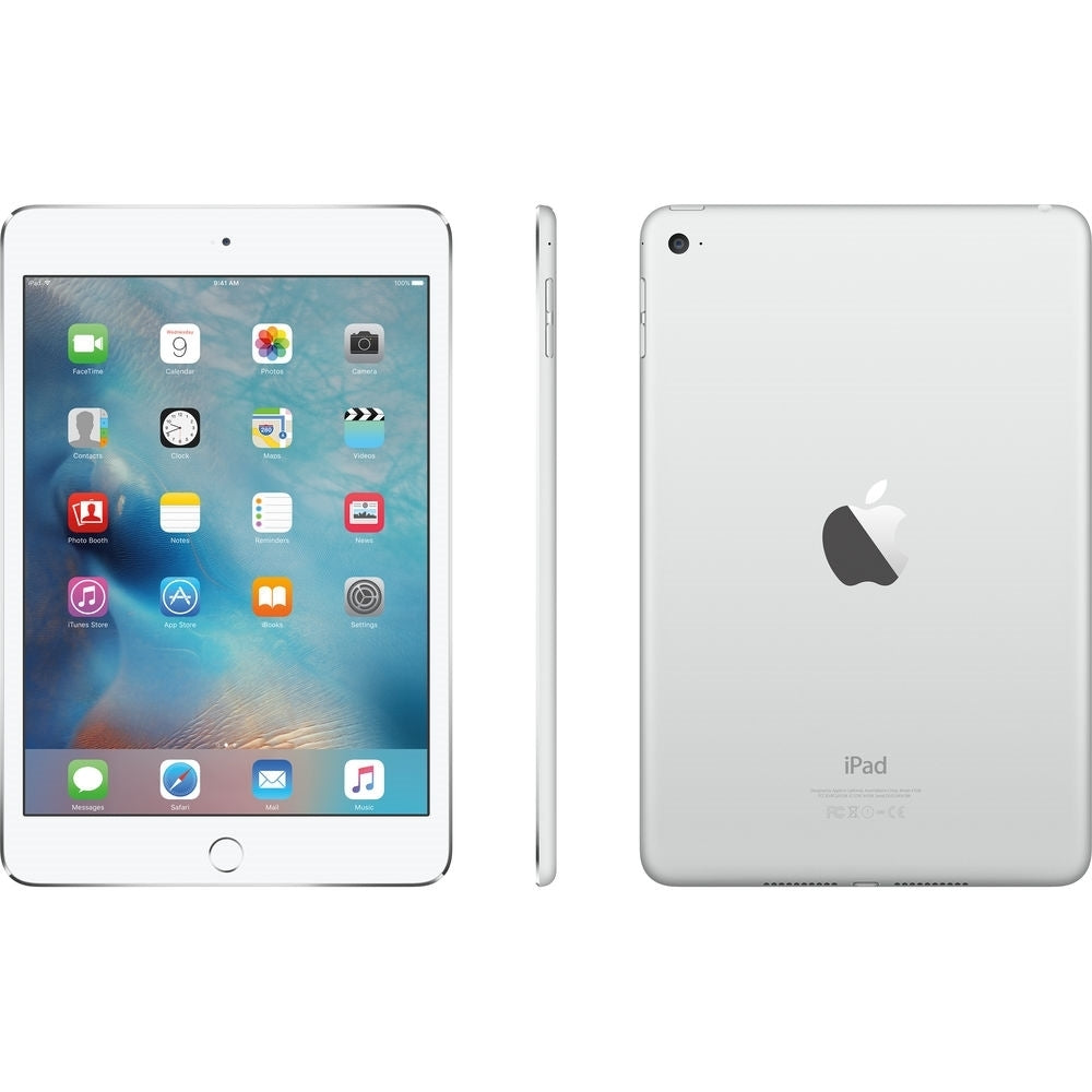 Apple iPad Mini 4 7.9" - 128GB, WiFi, Silver (Refurbished - Excellent)