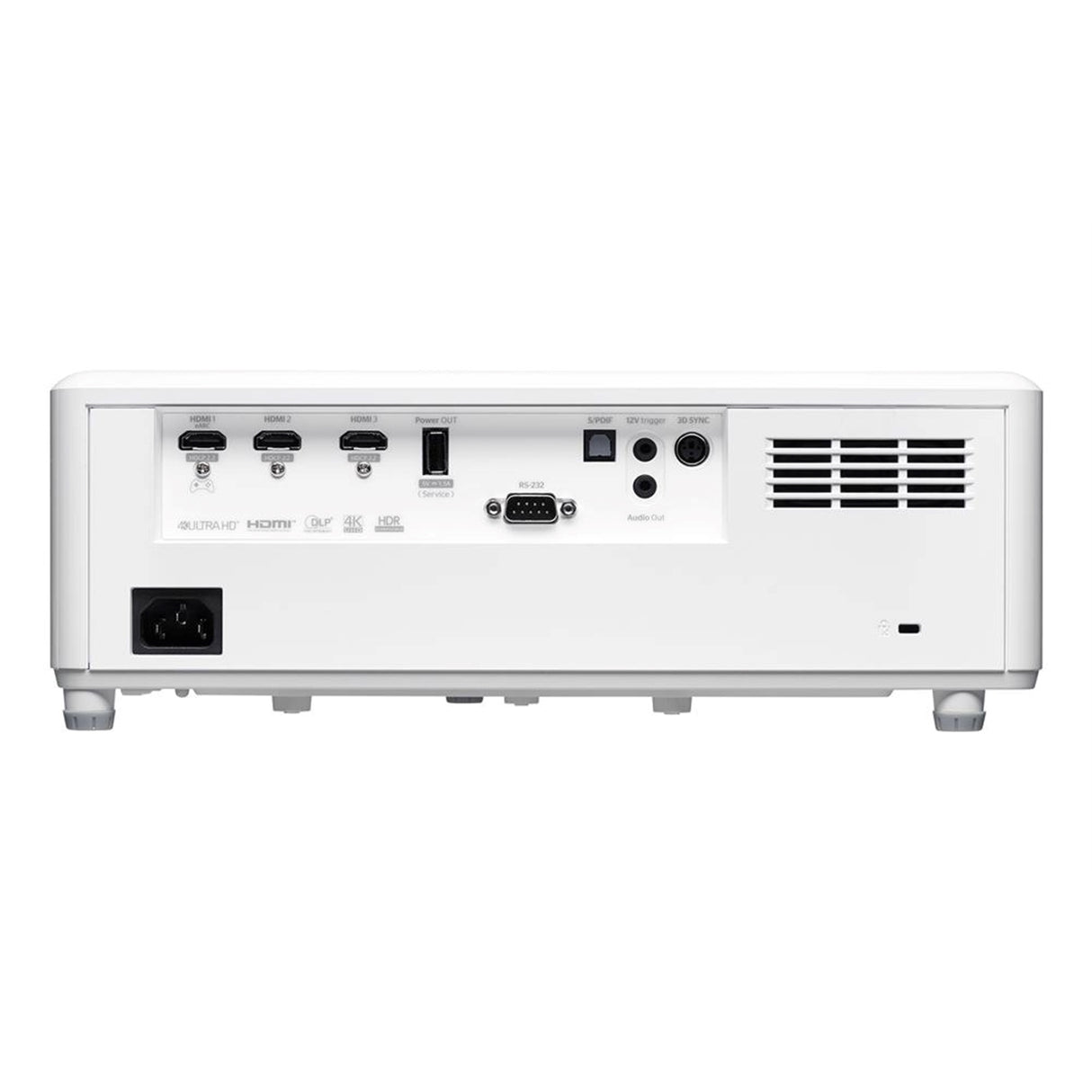 Optoma UHZ45 3800-Lumen 4K (3840x2160) DLP Projector, White (New, Open Box)