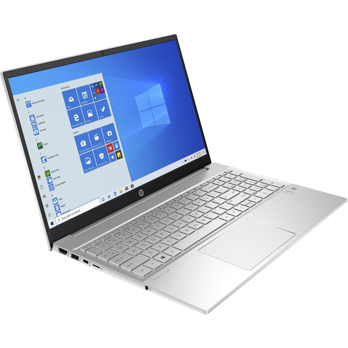HP Pavilion 15-EG0067ST 15.6" 16GB 256GB SSD Core™ i7-1165G7 2.8GHz WIN11H, Silver (Refurbished - Very Good)