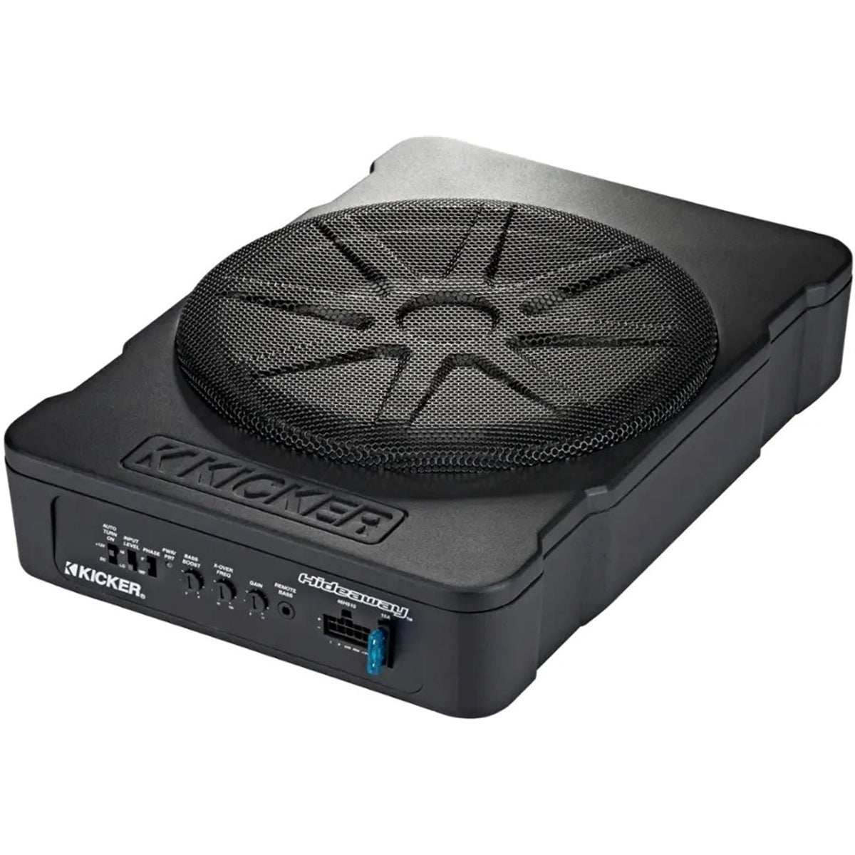 KICKER - Hideaway 10" Compact Powered Subwoofer - Black (New, Open Box)