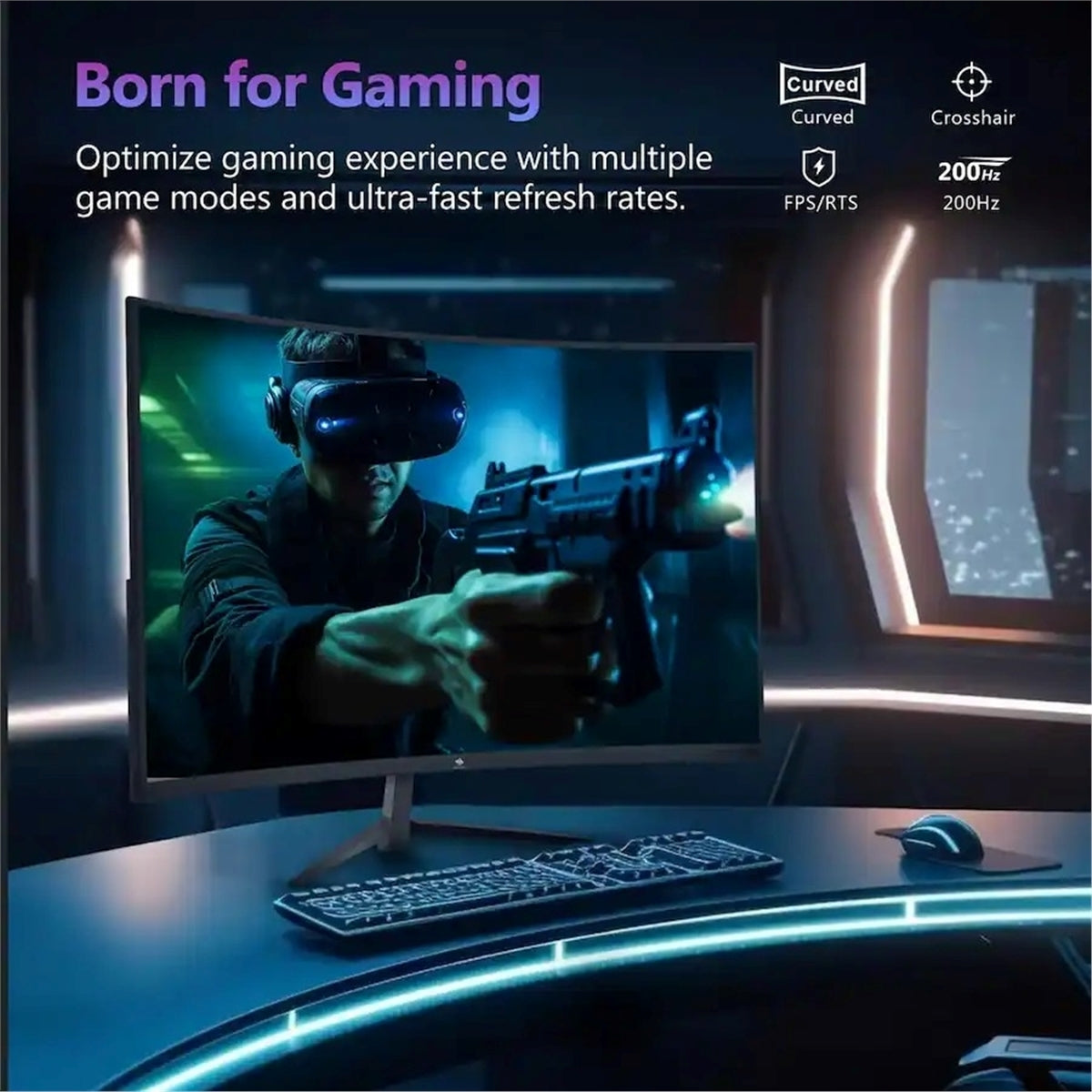 Z-Edge UG27 27" Full HD (1920x1080) 200Hz 1ms LED FreeSync Monitor, Black (New, Open Box)