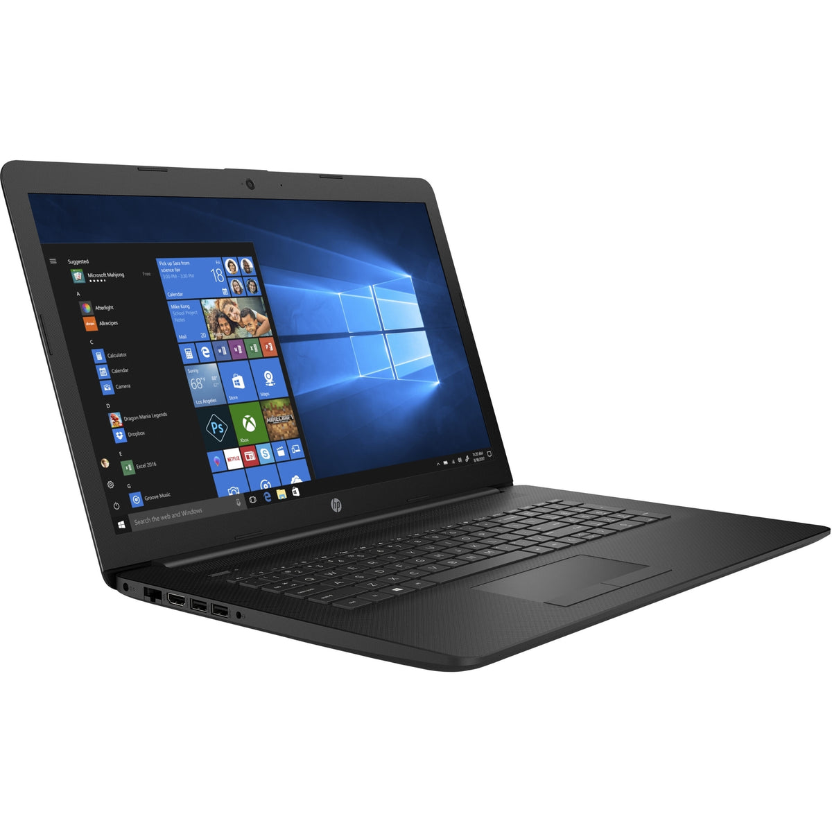 HP 17-BY1053DX 17.3" 8GB 256GB SSD Core™ i5-8265U 1.6GHz WIN11H, Jet Black (Refurbished - Fair)