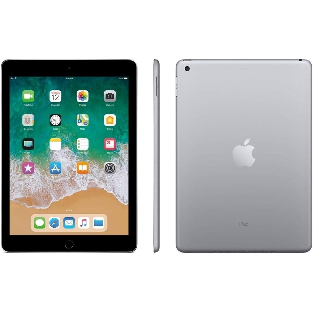 Apple iPad 6th Gen 9.7" Tablet 128GB WiFi Unlocked, Space Gray (Refurbished - Fair)