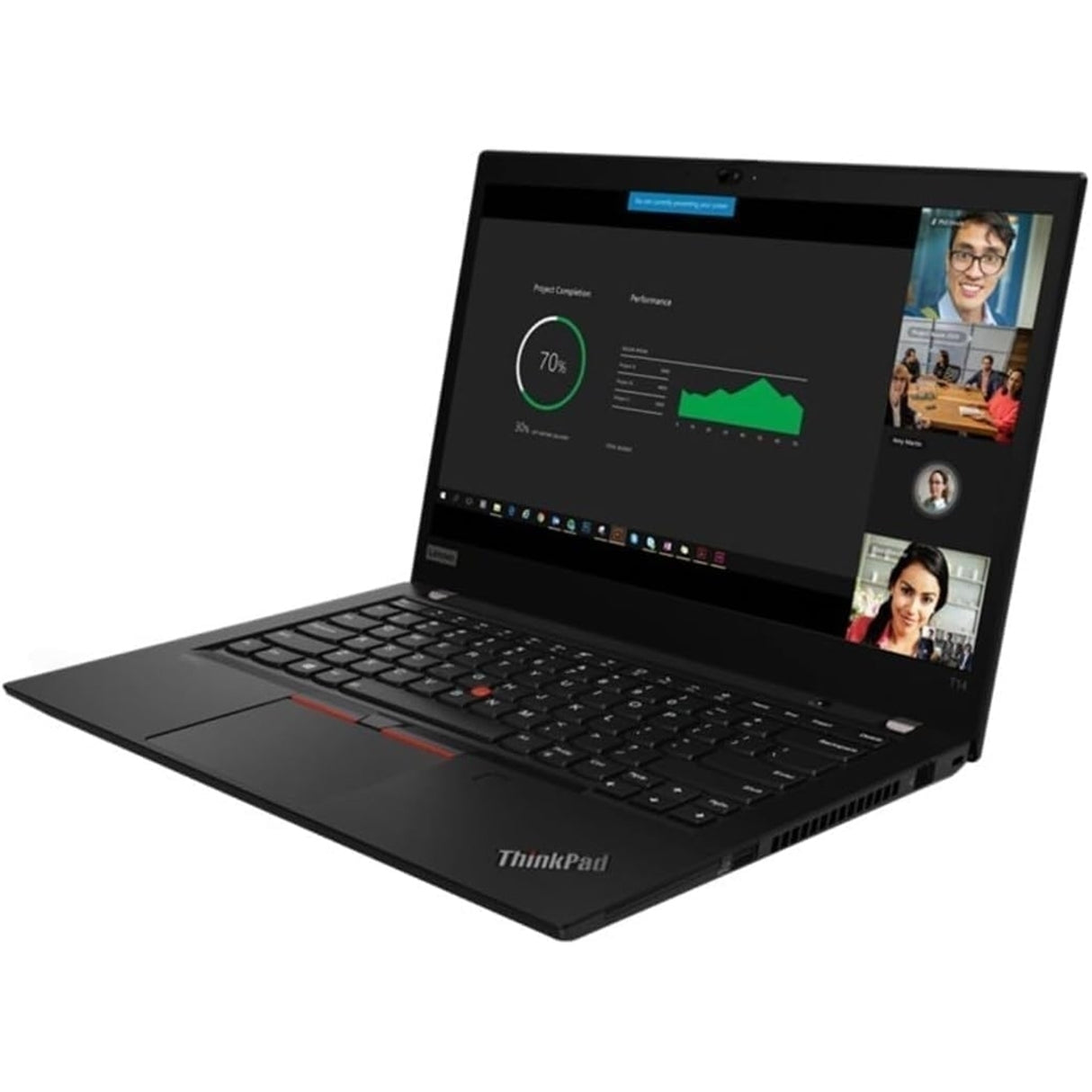 Lenovo Thinkpad T14 Gen 2 14" 16GB 512GB SSD Core™ i7-1165G7 2.8GHz WIN11P, Black (Refurbished - Excellent)