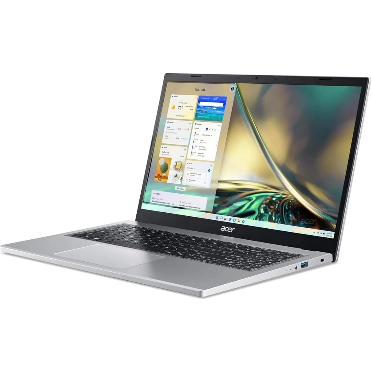 Acer Aspire A315-24P 15.6" 8GB 256GB SSD AMD Ryzen™ 3 7320U 2.8GHz WIN11H, Pure Silver (Refurbished - Fair)