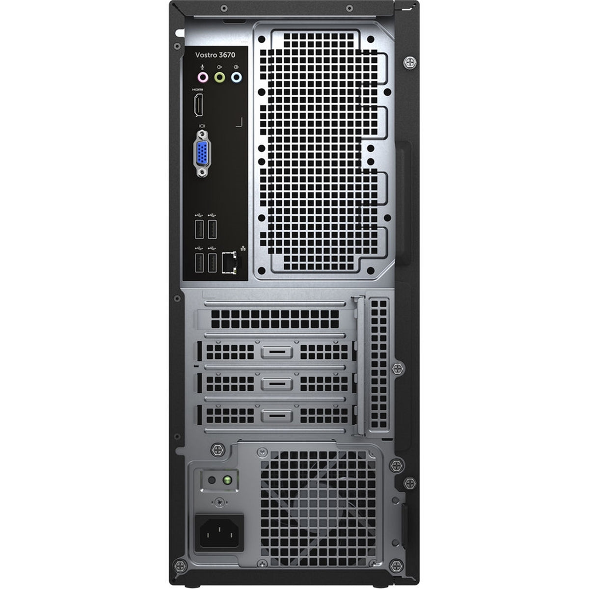 Dell Vostro 3670 Tower (8GB, 256GB SSD, i5-8400) Win11P, Black (Refurbished - Fair)