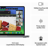 Apple MacBook Pro (14-inch, M3, Nov 2023) 14" 16GB 512GB SSD Apple M3 4.00GHz macOS, Space Gray (Refurbished - Fair)