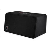 KICKER - CompR Dual 12" Dual-Voice-Coil 2-Ohm Subwoofers with Enclosure - Black (New)