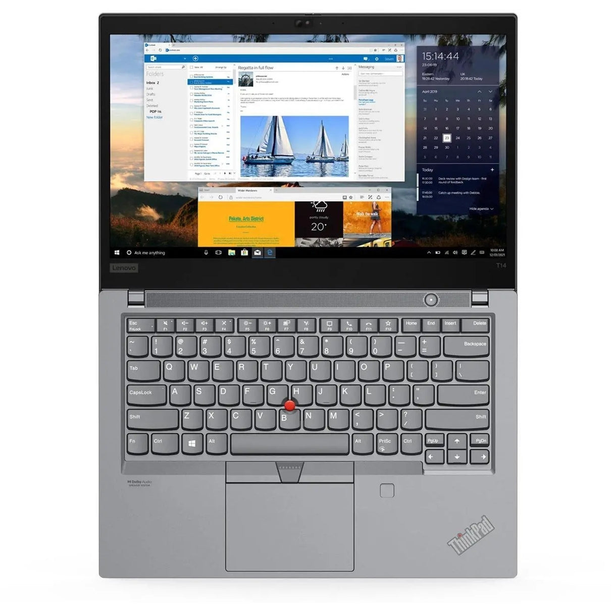 Lenovo Thinkpad T14 Gen 2 14" 16GB 512GB SSD AMD Ryzen™ 7 Pro 5850U 1.9GHz WIN11P, Storm Gray (Refurbished - Premium)